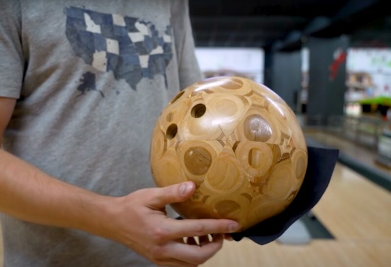 wooden bowling balls